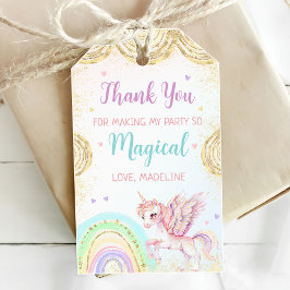 Magische Regenbogen Einhorn Pink Gold Geburtstagsp Geschenkanhänger