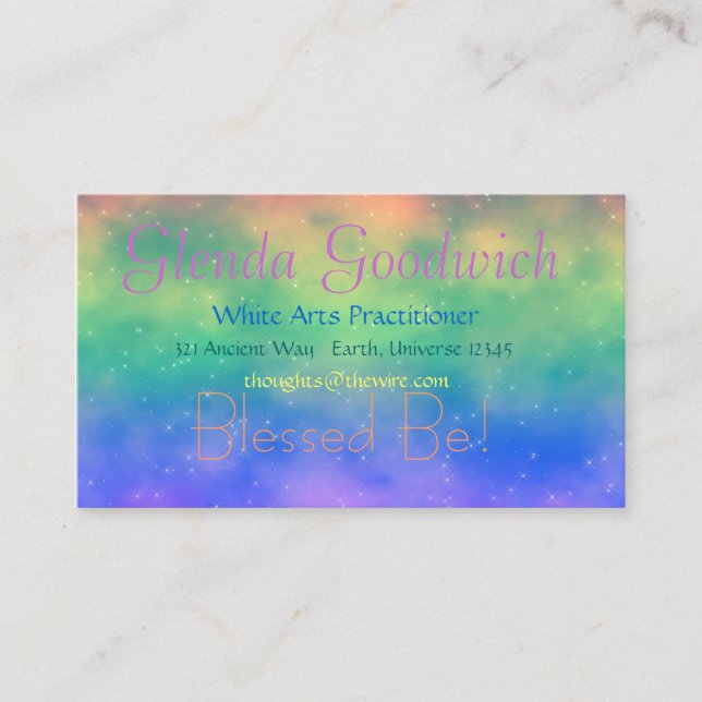 Magische Regenbogen-Standard-Karte Visitenkarte (Vorderseite)