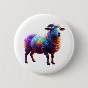 "Magische Regenbogenkunst Button