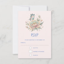 Magische Rose und Schmetterling in Pastellfarben