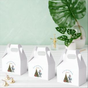 Magische Santa-Geburtstagseinladung Geschenkschachtel