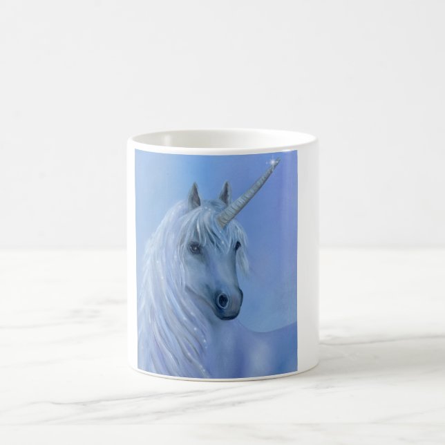 Magische Schale des blauen Einhorns Kaffeetasse (Mittel)