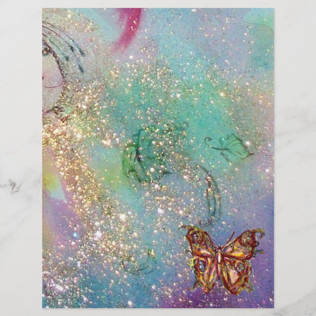 MAGISCHE SCHALTFLÄCHE IN GOLD-GLITZERN (Vorderseite)