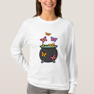 Magische Schmetterlinge aus einem Kessel T-Shirt