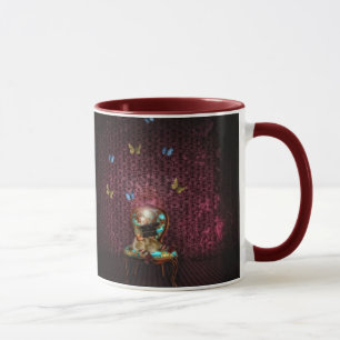Magische Schmetterlings-Tasse mit kastanienbrauner Tasse
