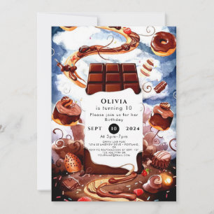 Magische Schokolade Geburtstag Einladung