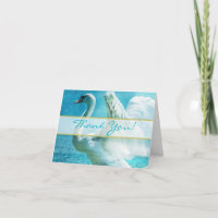 Magische Schwan Hochzeit Danke