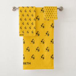 Magische, Silhouette Inspiration Tänze Badhandtuch Set