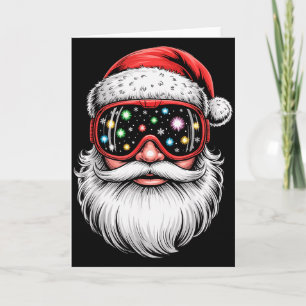 Magische Snowboarden Skibrille Santa Weihnachten  Karte