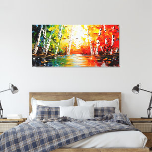 Magische Sommerkunst Leinwanddruck