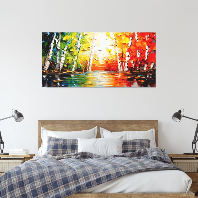 Magische Sommerkunst Leinwanddruck (Insitu (Schlafzimmer))