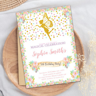 Magische Sparkle-Party-Karte für Mädchen Einladung