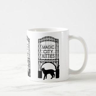 Magische Stadt-Kätzchen-Tasse Kaffeetasse