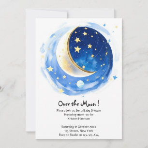 Magische Starry Night Boy Baby Dusche Einladung