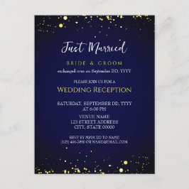 Magische Sternennacht Hochzeitsempfang geputzt Postkarte