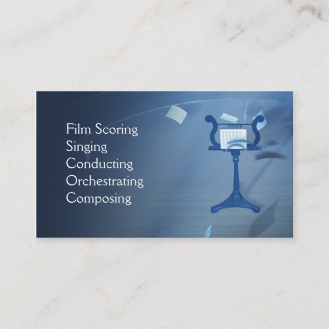 Magische Symphonie-Visitenkarte Visitenkarte (Vorderseite)