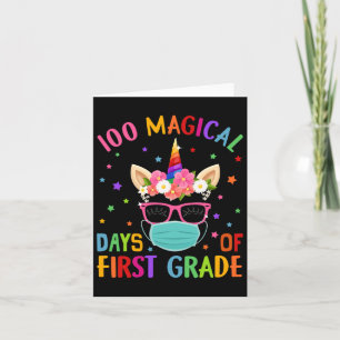 Magische Tage der ersten Klasse Schule Einhorn Mas Karte