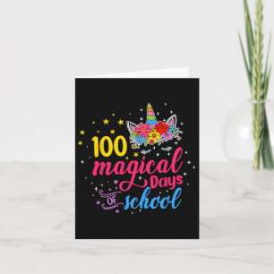 Magische Tage Einhorn Kinderkostüm 100. Tag des Hi Karte