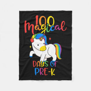 Magische Tage vor dem 100. Schultag Fleecedecke
