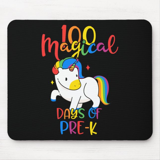 Magische Tage vor dem 100. Schultag Mousepad (Vorne)