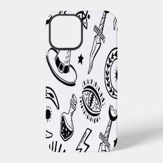Magische Tinte Zeichnend nahtloses Muster iPhone 12 Hülle