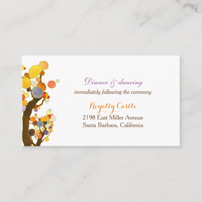 Magische Treppenhochzeit Begleitkarte (Vorderseite)