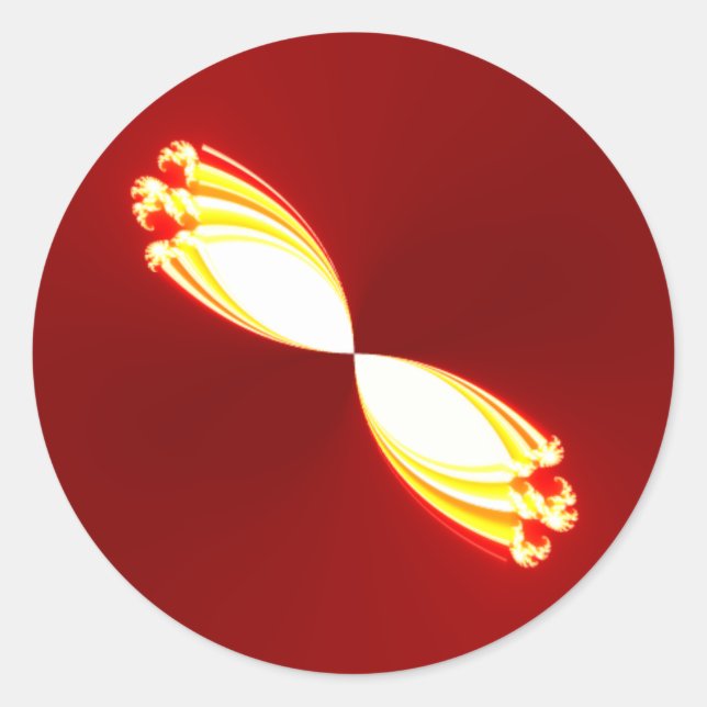 magische Tulpen Runder Aufkleber (Vorderseite)