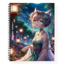Magische Twilight Forest Anime Catgirl Work/School