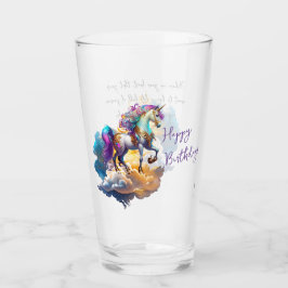 Magische Unicorn Fantasiewolken romantisieren Gebu Glas