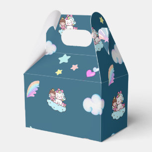 Magische Unicorn-Regenbogenmuster Geschenkschachtel