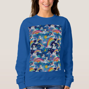 Magische Uniköre und Regenbogen Sweatshirt
