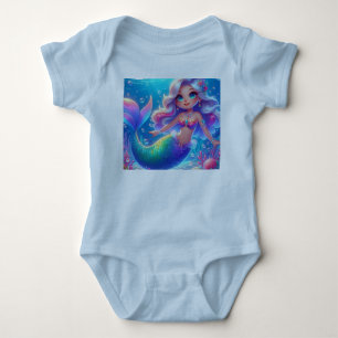 Magische Unterwasser-Prinzessin Mermaid Baby Strampler