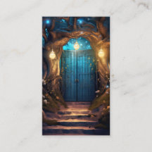 Magische verzauberte Forest Fantasy Antique Door