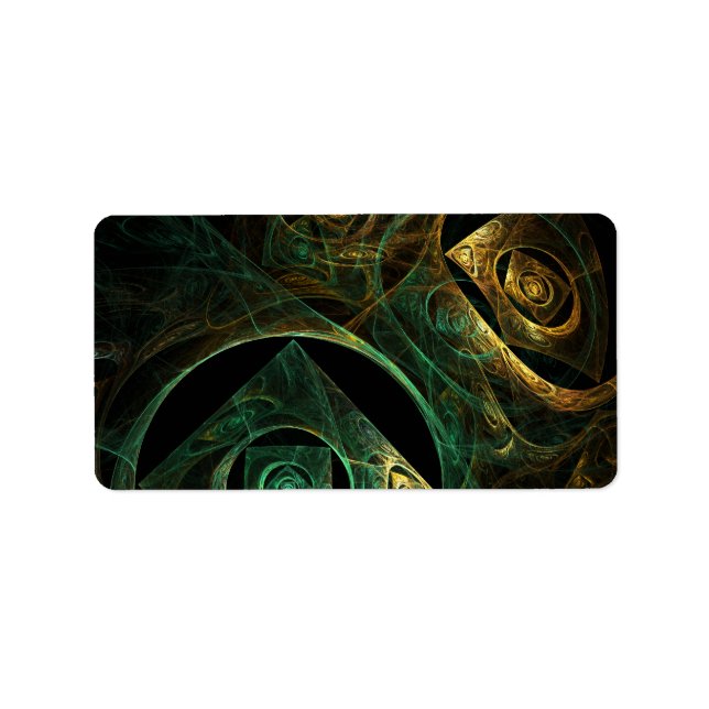 Magische Vibrationen Abstrakt Art Adressaufkleber (Vorne)