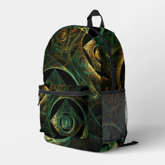 Magische Vibrationen Abstrakt Art Bedruckter Rucksack