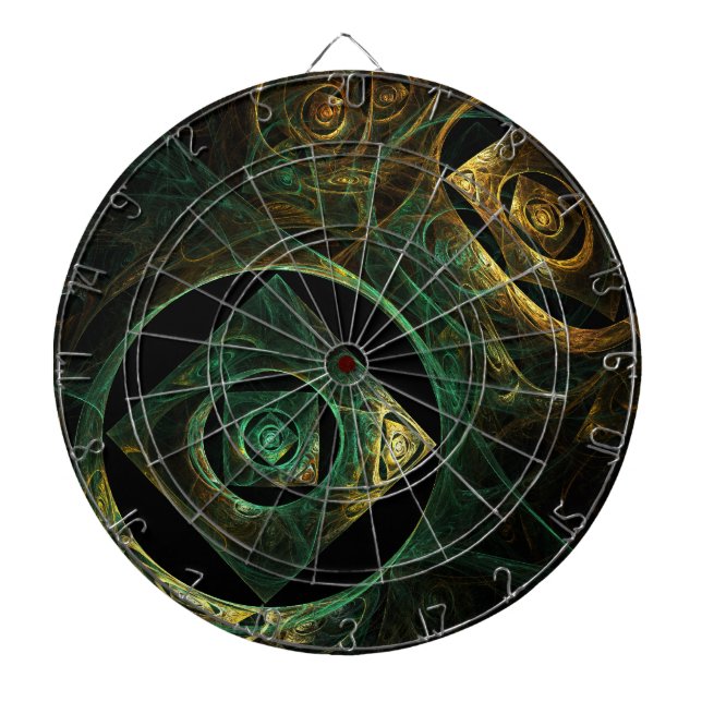 Magische Vibrationen Abstrakt Art Dartscheibe (vorne)