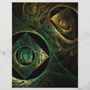 Magische Vibrationen Abstrakt Art Letterhead