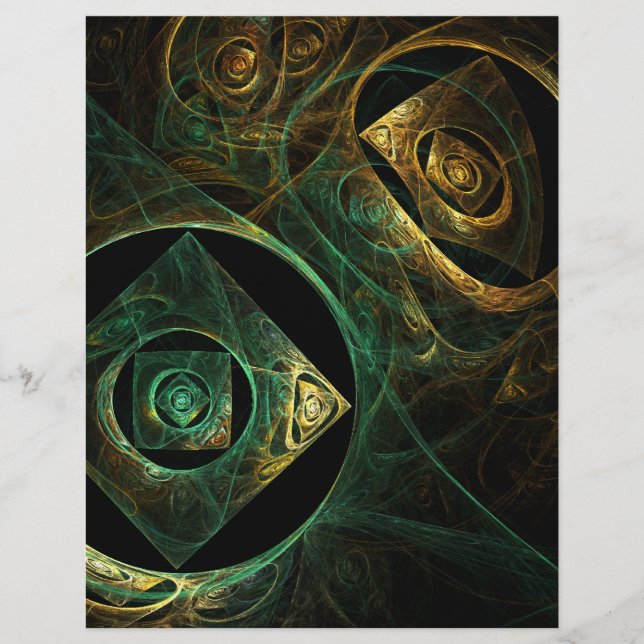 Magische Vibrationen Abstrakt Art Letterhead (Vorderseite)