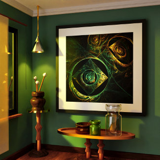 Magische Vibrationen Abstrakt Art Poster