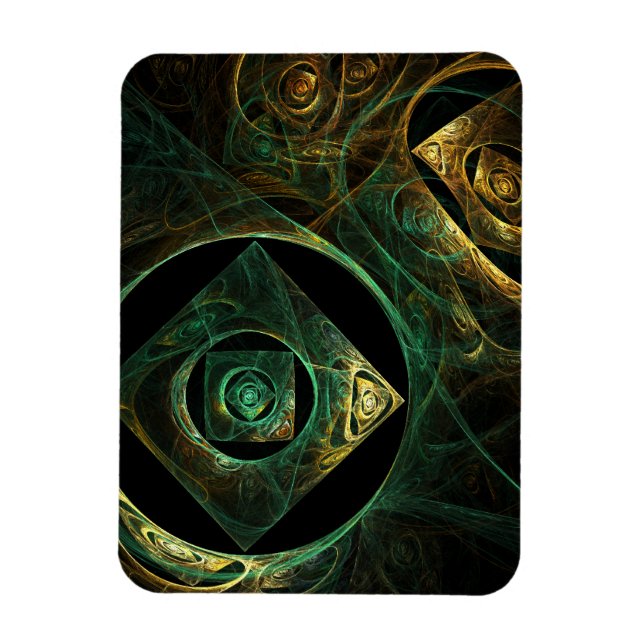 Magische Vibrationen Abstrakt Art Premium Magnet (Vertikal)