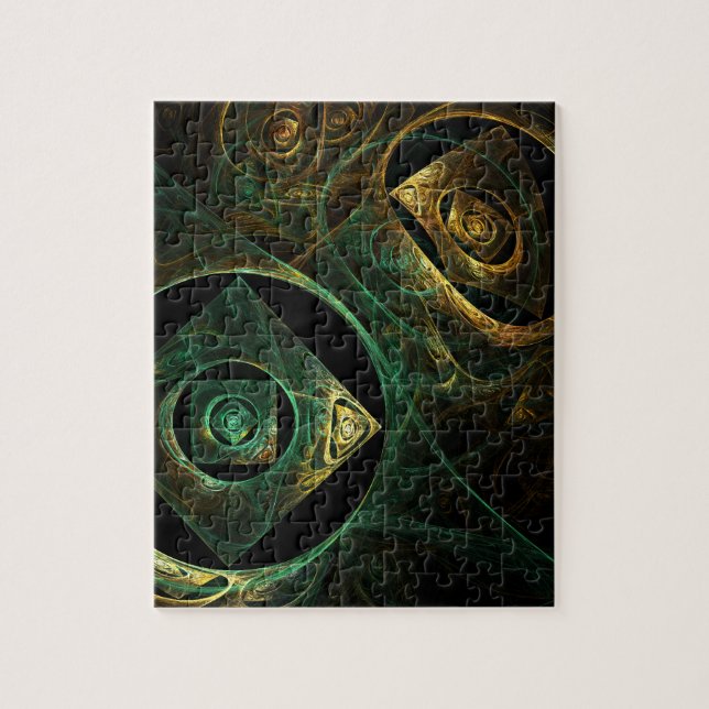 Magische Vibrationen Abstrakt Art Puzzle (Vertikal)