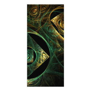 Magische Vibrationen Abstrakt Art Rack Card Werbekarte