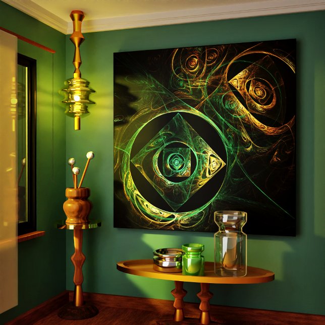 Magische Vibrationen Abstrakt gepolsterte Canvas d Leinwanddruck (Magical Vibrations Abstract Wrapped Canvas Print)