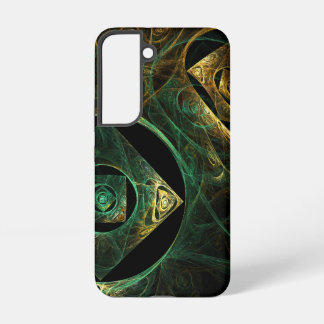 Magische Vibrationen Abstrakte fraktale Kunstgesta Samsung Galaxy Hülle