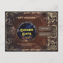 Magische Vintage Fantasie Geburtstagsgeschenkgutsc