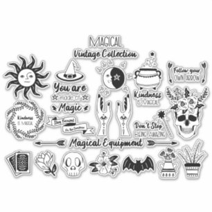 Magische Vintage-Kollektion Aufkleber