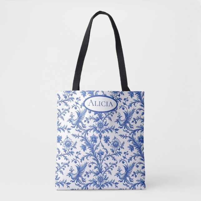 Magische Vögel Blauer Toile (Vorderseite)