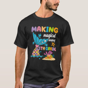 Magische Waagen in Niedlicher Meerjungfrau-Schuhfa T-Shirt