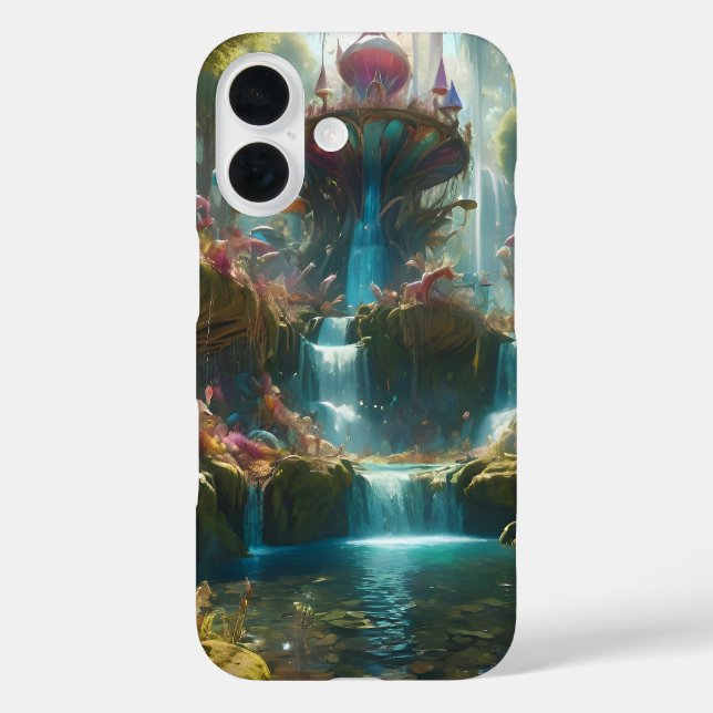 Magische Wasserfall Landschaft Case-Mate iPhone Hülle (Rückseite)