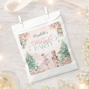 Magische weiche Pink Nutcracker Girls Geburtstagsp Geschenktütchen